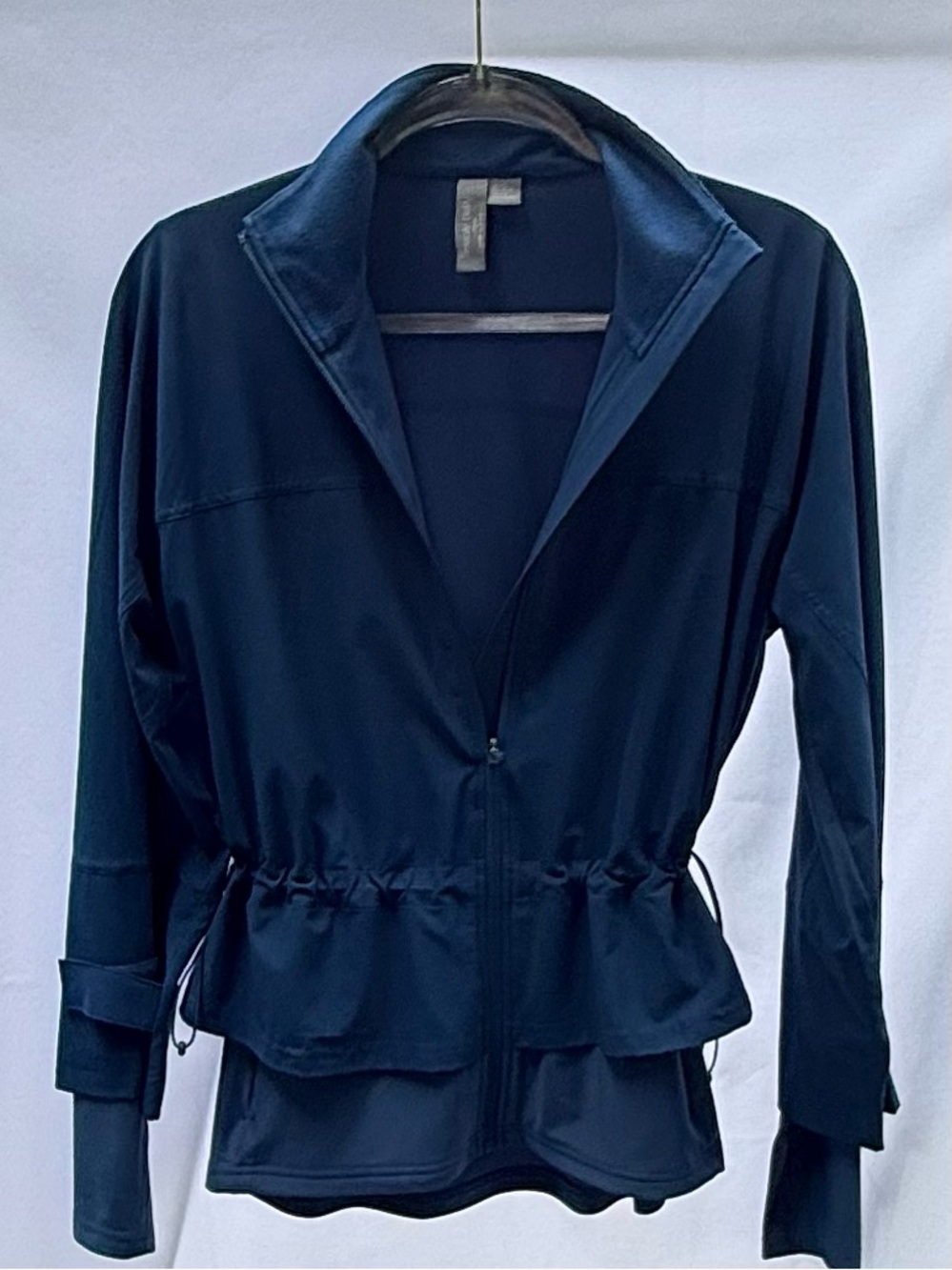 Sweaty Betty Fast Lane Running Jacket Cinch Waist Peacock XXS
